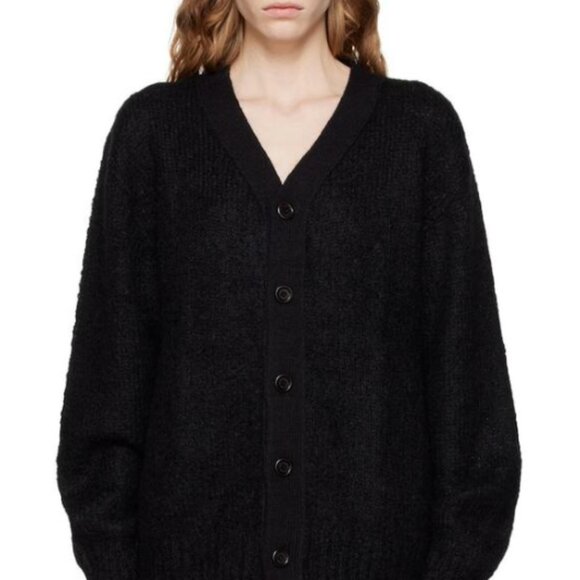 Black Amomento Grandpa Cardigan - Size M - Picture 2 of 8